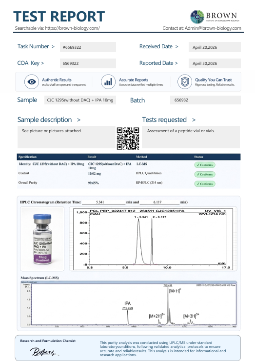 CJC 1295 W/O DAC + Ipamorelin (5mg + 5mg) - Image 2
